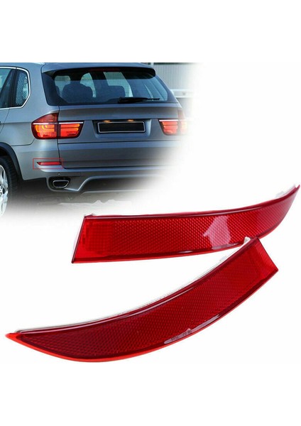 1 Çift Sol ve Sağ Arka Tampon Reflektör Sticker Kapak Bmw X5 E70 Lcı 2011-2013 63147240997 63147240998 (Yurt Dışından) indirimleri