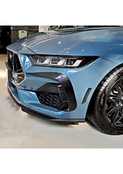 Ford Mustang S650 2024 2025 Yan Hava Emme Çerçeve Spoiler Splitter Karbon Fiber (Yurt Dışından) indirimleri