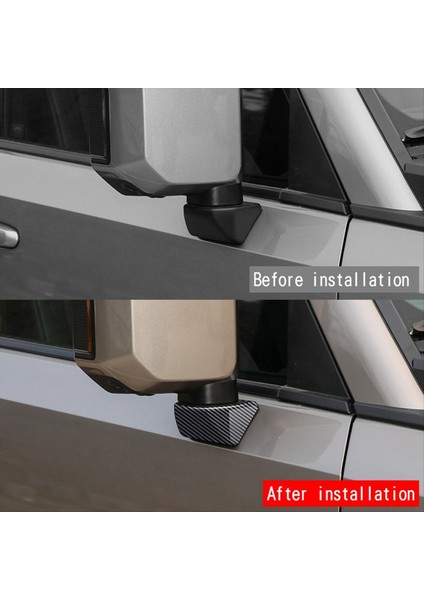 Toyota Prado LC250 2024 Karbon Fiber Için Araba Dikiz Ayna Taban Trim Sticker Araç Dış Dekorasyon Aksesuarları (Yurt Dışından) fırsatları