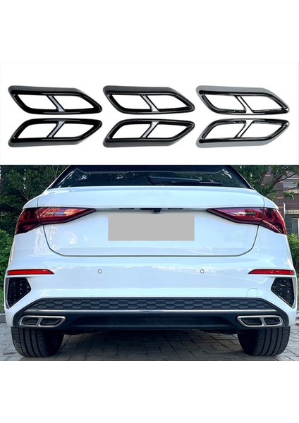 Audi A3 8y S Hat Sportback Sedan 2021+ B Için Araba Kuyruk Trim Trim Çerçeve Egzoz Borusu Dış Aksesuarlar (Yurt Dışından) modelleri