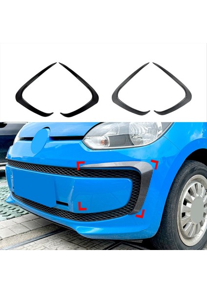 Araba Ön Tampon Ayırıcı Spoiler Trim Izgara Kanard Için Vw Up 2011-2015 Ön Izgara Rüzgar Kanadı Karbon Fiber (Yurt Dışından) fiyatları