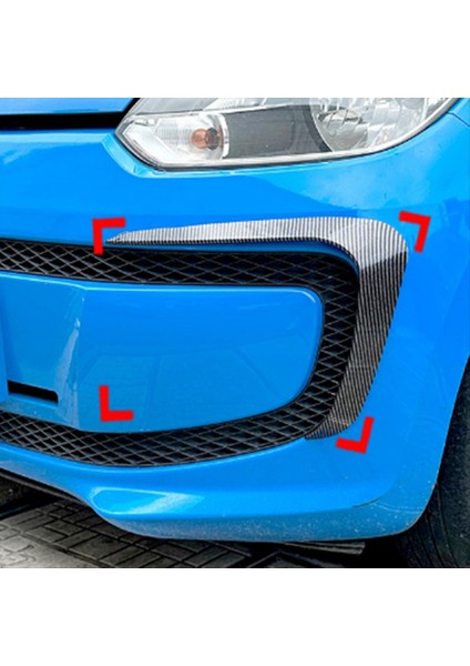 Araba Ön Tampon Ayırıcı Spoiler Trim Izgara Kanard Için Vw Up 2011-2015 Ön Izgara Rüzgar Kanadı Karbon Fiber (Yurt Dışından) fırsatları