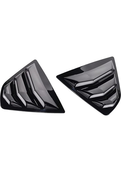 Toyota Camry Için 2018-2023 Aksesuarlar Arka Yan Pencere Kançuklu Karters Hava Havalandırma Kepçesi Tonları Kapak Döşeme Kılavuzları - Parlak Siyah (Yurt Dışından)
