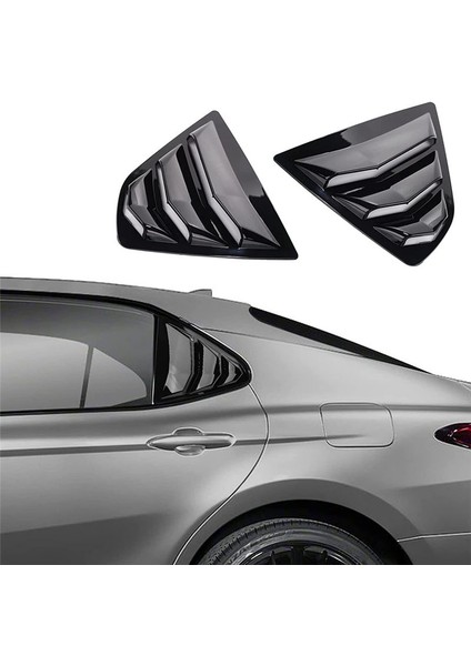 Toyota Camry Için 2018-2023 Aksesuarlar Arka Yan Pencere Kançuklu Karters Hava Havalandırma Kepçesi Tonları Kapak Döşeme Kılavuzları - Parlak Siyah (Yurt Dışından) fiyatları