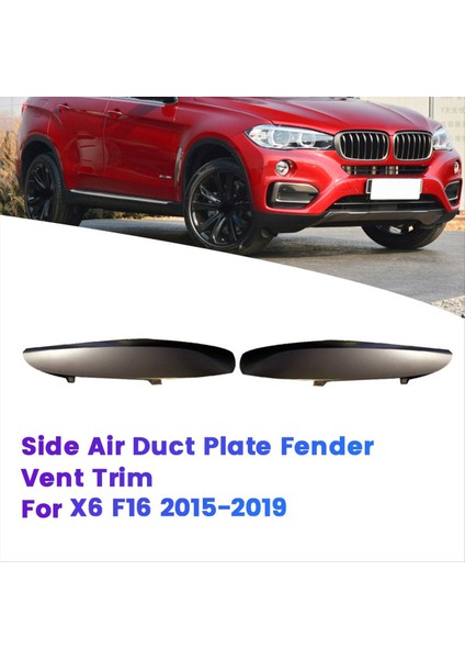 1paır Araç Yan Fender Havalandırma Trim 51767361417 51767361418 Bmw X6 F16 2015-2019 35IX 5ix Hava Kanalı Panel Şerit Şeridi (Yurt Dışından) fırsatları