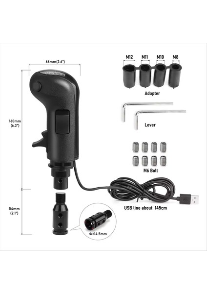 Logitech Için Pc USB Shifter Knob G29 G27 G25 G923 Ithrustmaster TH8A Yüksek Düşük Dişli Simülatör Ats Ets2 Için (Yurt Dışından) indirimleri