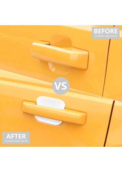 Kapı Kolu Çizik Koruyucusu Arka Bagaj Kapağı Kapı Kasesi Kapak Ford Bronco Için Ford Bronco 2021-2024 Aksesuarlar Beyaz (Yurt Dışından) modelleri