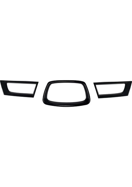 Subaru Impreza Wrx Için Stı 9. 2006-2007 Araba Ön Orta Izgara Grille Kapak Trim Sticker Aksesuarları Siyah (Yurt Dışından)