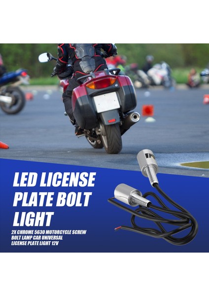 2x Chrome 5630 Motosiklet Vidalı Cıvata Lambası Arabası Evrensel Plaka Işığı 12V (Yurt Dışından) fırsatları