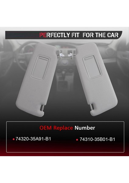 Sol 74310-35A91-B1 7431035A91B1 Toyota Prado Ile Vansel Mırror Oluzları Ile Sun Visor Tarafı 2010-2023 (Yurt Dışından) fırsatları