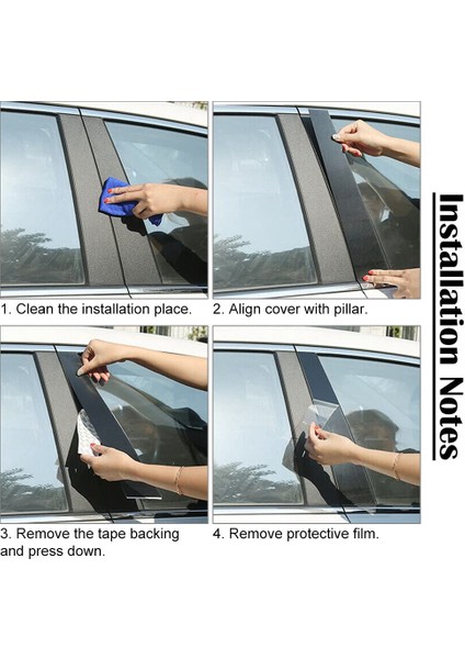 Araba Sütun Destekleri Kapı Pencere Trim Kalıpları Kia Forte Için Kırılma Anti Stickers K3 2019-2022 Aksesuarlar Parlak Siyah (Yurt Dışından) fırsatları