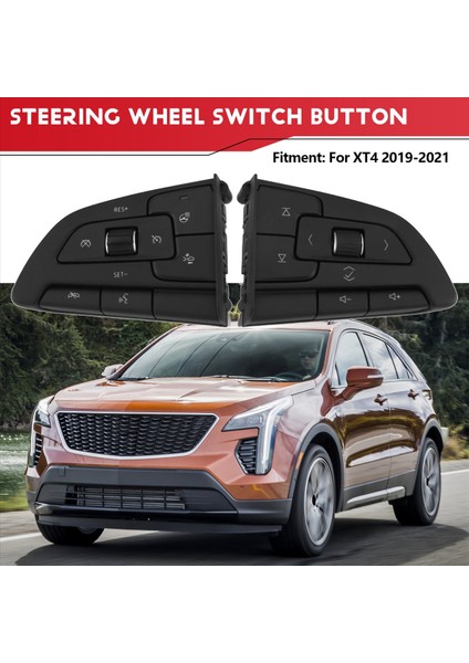 Cadillac Xt4 2019-2021 Için Isıtma Fonksiyonu ile Araç Direksiyon Simidi Seyir Kontrol Anahtarı Düğmesi 86522937 86522934 (Yurt Dışından) fırsatları