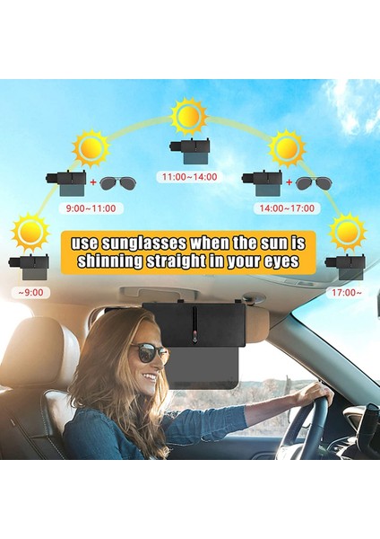 Araba Iç Güneş Koruma Için Yükseltilmiş Polarize Güneş Vizörü Güneş Vizörü Genişletici, Güvenli Sürüş Için Parlama Önleyici Araba Vizörü (Yurt Dışından) fırsatları