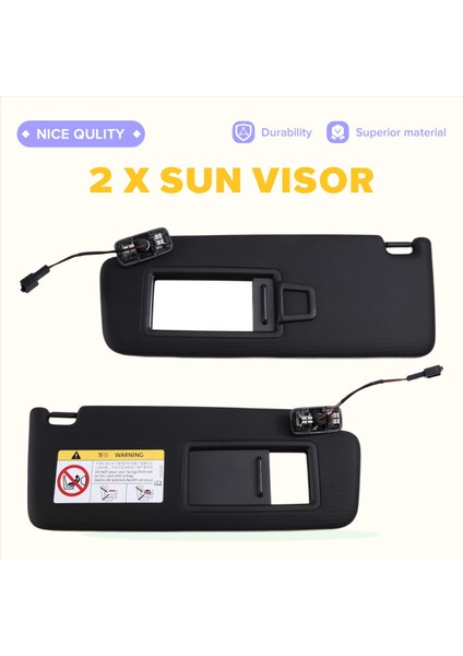 Vw Golf Için Makyaj Aynası ile Ön Güneş Vizör Paneli 7 Mk7 Gtı Süperb3 Otomobil Güneş Aksesuarları 5G08575515G0857552 (Yurt Dışından) fırsatları