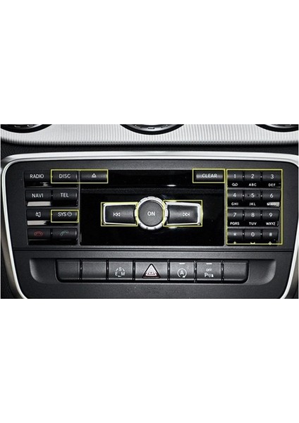 Araba Merkezi Konsol Multimedya CD Panel Düğmesi Sticker Trim Için Mercedes Benz A B Sınıfı W176 W246 Cla C117 Gla X156 (Yurt Dışından) modelleri