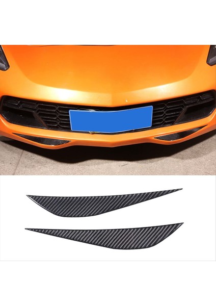 Corvette C7 Için 2014-2019 Yumuşak Karbon Fiber Araç Ön Tampon Alt Köşe Kapak Trim Ön Dudak Çıkartma Çıkartma (Yurt Dışından) indirimleri