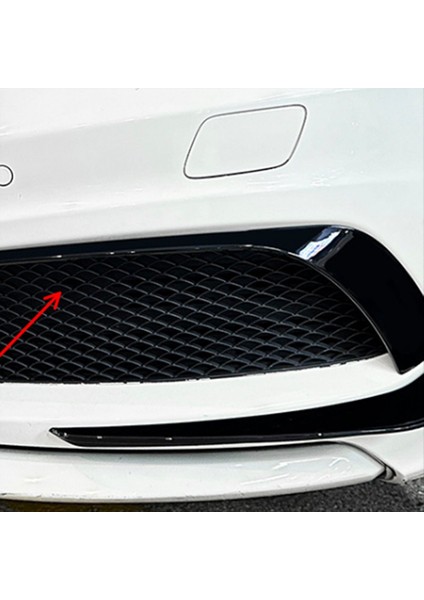 Araba Ön Tampon Dudak Ayırıcı Spoiler Sis Lamba Spoiler Kapak Trim Mercedes-Benz Için A Sınıfı W176 Amg 2013-2015 B (Yurt Dışından) modelleri