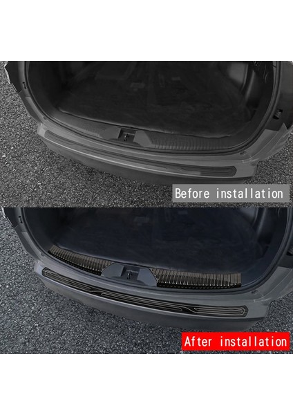 Subaru Forester Için Araba Paslanmaz Çelik Bagaj Koruma Plaka Döşeme 2025 Arka Bagaj Koruyucu Plaka Siyah (Yurt Dışından) indirimleri