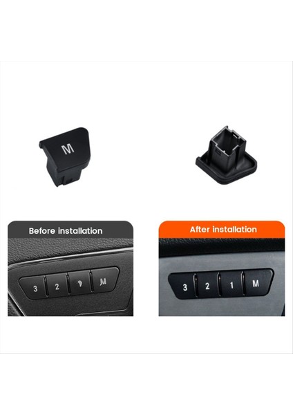 Araba Ön Koltuk Bellek Kontrol Düğmeleri Switch 2048700081 Mercedes-Benz Için A B C Gla Sınıfı W166 W172 W204 Siyah (Yurt Dışından) fiyatları