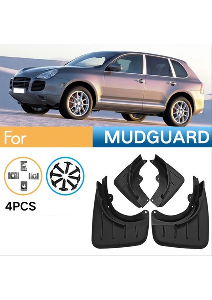 4pcs Araba Çamurlu Çamur Fleps Porsche Için Cayenne 2006-2010 Araba Aksesuarları Için (Yurt Dışından) indirimleri