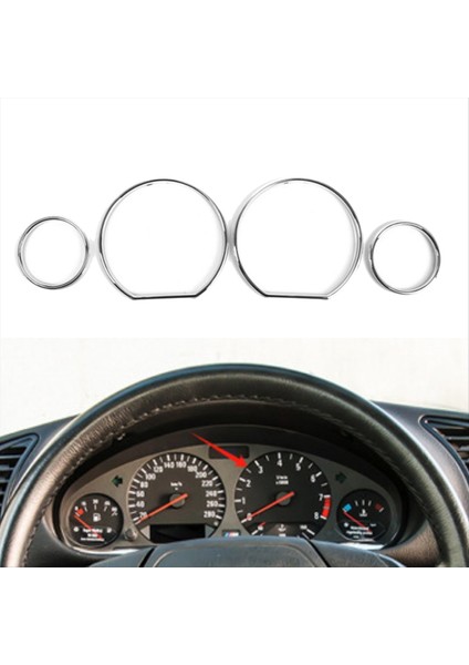 Araba Ön Enstrüman Döşeme Çerçeve Hızölçer Çevirme Çevirme Çerçevesi Bmw 3 Serisi E36 1994-1999 Için Iç Aksesuarlar (Yurt Dışından) indirimleri