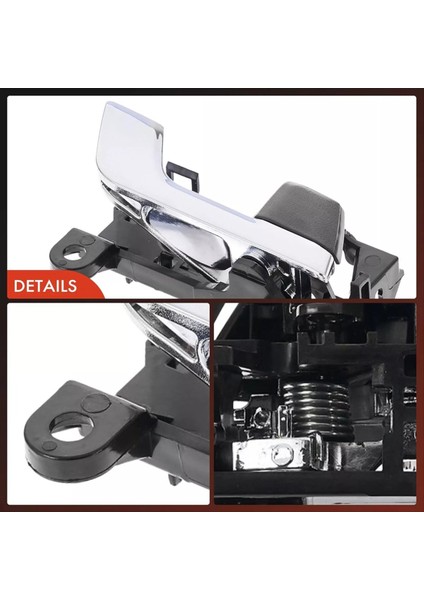 1set/4pcs Ön/arka Kapı Kolu Toyota Highlander Için Chrome+Siyah 2008-2013 69205-20210 69206-20210-C0 (Yurt Dışından)