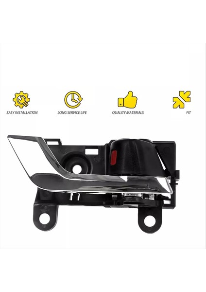 1set/4pcs Ön/arka Kapı Kolu Toyota Highlander Için Chrome+Siyah 2008-2013 69205-20210 69206-20210-C0 (Yurt Dışından) fiyatları