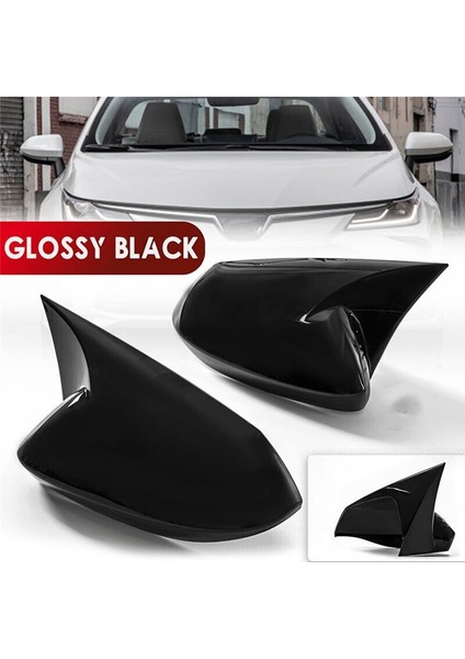 Toyota Corolla 2019-2023 Için Parlak Siyah Öküz Boynuz Dikiz Aynası Kapak Kaplaması (Yurt Dışından) fiyatları
