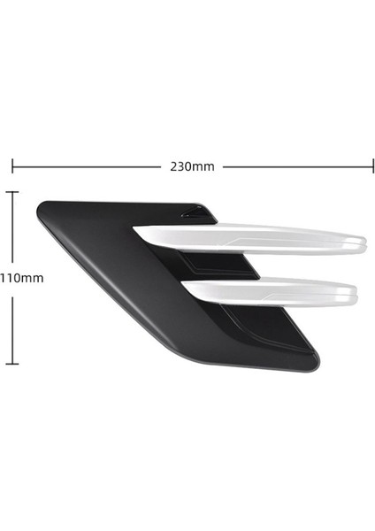 Araba Yan Hava Alım Kaputu Havalandırma Dekorasyon Araç Yan Havalandırma Hood Araba Kişilik Modifikasyonu Dış Dekorasyon Evrensel, D (Yurt Dışından) indirimleri