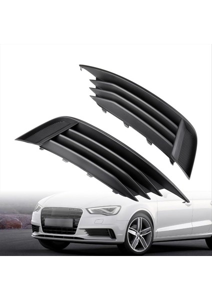 Ön Tampon Alt Izgara Audi A3 S3 2013-2017 Için Sis Işık Kapağı, 8V5807681 8V5807682 2pcs (Yurt Dışından) modelleri