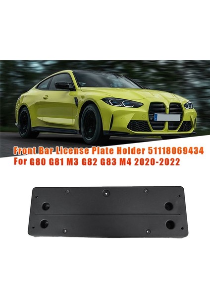 Bmw 3 4 Seri G80 G80 G80 G80 G80-2022 51 11 8 069 434 Için Araba Ön Çubuk Plaka Tutucu 51118069434 (Yurt Dışından) fiyatları