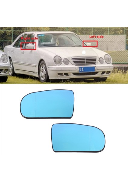 1paır Yan Kapı Dikizli Ayna Cam, Mercedes Için Destek Plakası ile Isıtılmış Benz W210 E200 E230 E260 E280 1999-2001 (Yurt Dışından) fırsatları
