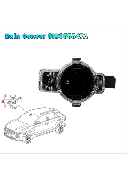 Tiguan Audi A1 A3 A5 A8 A8 Q3 Q5 Q7 Rs3 Rs5 Far Işık Algılama Sensörü 8U09555559B Için Araba Yağmur Sensörü 81D955547A (Yurt Dışından) fiyatları