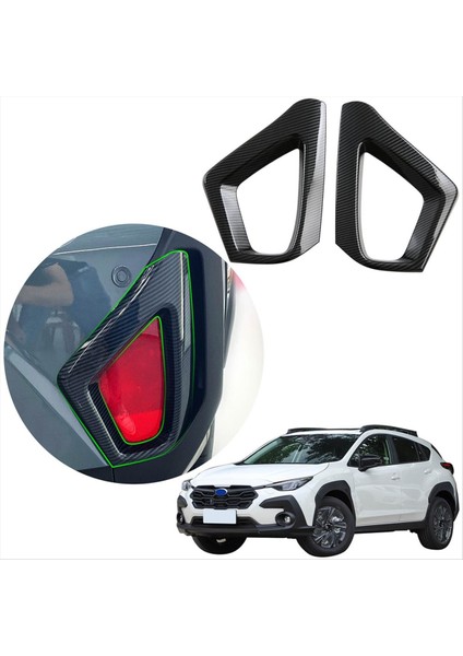 Subaru Crosstrek Için 2023 2024 Araba Arka Sis Lambası Işık Kapağı Kaplama Aksesuarları Abs Karbon Fiber (Yurt Dışından) fiyatları