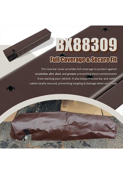 BX88309 Blue Ox Baskı Için Çekme Çubuğu Kapağı, Yükseliş, Apollo Tow Çubukları, Hava Dayanıklı Koruma (Yurt Dışından) modelleri