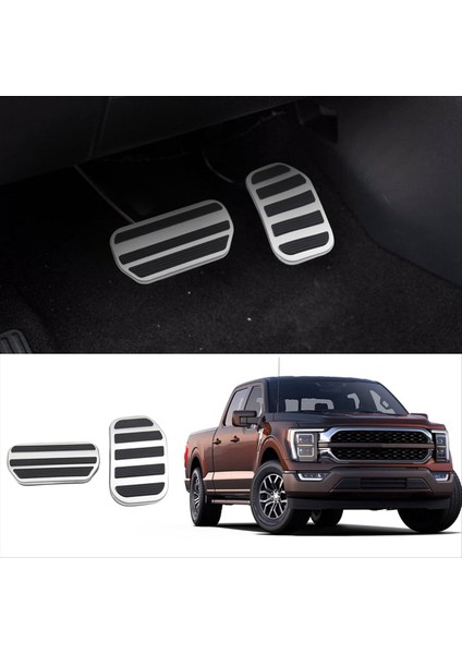 Ford F150 2021-2023 Fren ve Hızlandırıcı Gaz Pedalı Için Ayak Pedal Pedleri Araba Yedek Pedallar Aksesuarları (Yurt Dışından) fiyatları