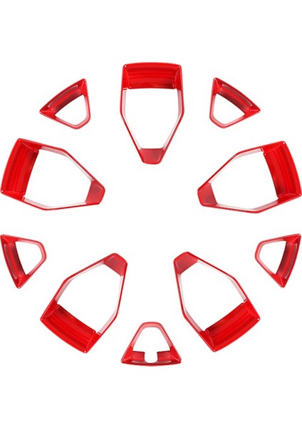 Suzuki Jimny Için 2019 2020 2021 2022 Tekerlek Hub Hub Lastik Jant Dekorasyon Kapağı Trim Sticker Çıkartma Dış Aksesuarları, Kırmızı (Yurt Dışından)