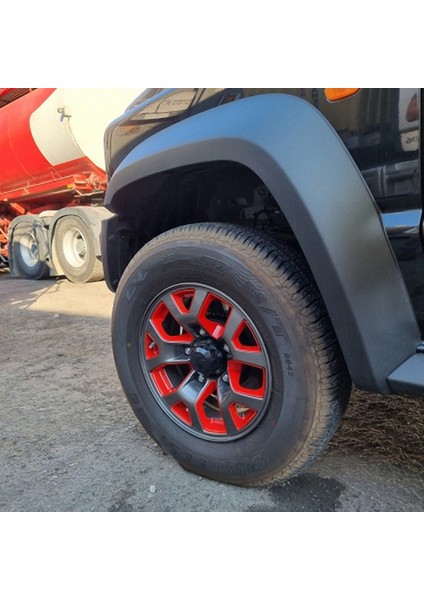 Suzuki Jimny Için 2019 2020 2021 2022 Tekerlek Hub Hub Lastik Jant Dekorasyon Kapağı Trim Sticker Çıkartma Dış Aksesuarları, Kırmızı (Yurt Dışından) indirimleri
