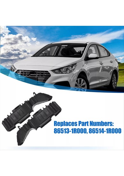 1 Çift 86513-1R000, 86514-1R000 Hyundai Aksanı Için Ön Tampon Braketi 2012-2017 (Yurt Dışından) fiyatları