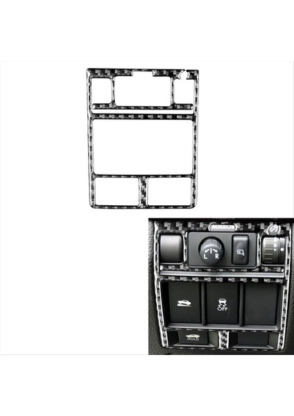 Subaru Için Karbon Fiber Legacy Outback 2010-2014 Far Ayar Paneli Kapak Döşeme Çıkartma Iç Aksesuarları (Yurt Dışından) modelleri