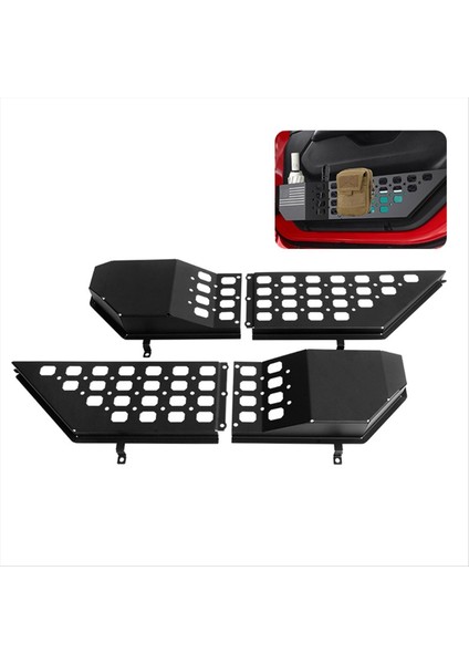 4pcs Ön Kapı Cep Saklama Kutusu Kapı Depolama Organizatörü Jeep Wrangler Jl Jlu 4xe 18-23 Gladyatör Jt 20-24 (Yurt Dışından) fırsatları