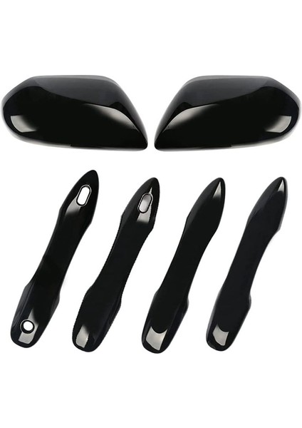 Yan Kapı Aynası Kapakları + Kapı Kolu Kapakları Toyota Camry 2018 2018 2019 2020 2021 2022 2023 Aksesuarları (Siyah) (Yurt Dışından) modelleri