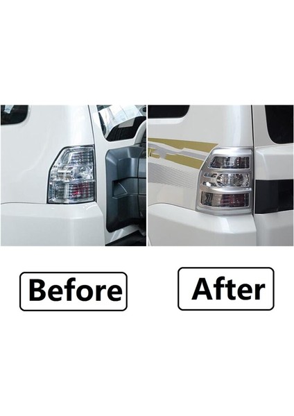 Mitsubishi Pajero V93 V97 2007-2019 Aksesuarlar, Arka Işıklar Krom Çerçeve Koruyucu Trim (Yurt Dışından) modelleri