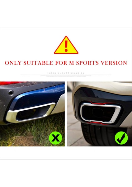 Bmw X5 G05 2021 2022 Araç Egzersiz Muffter Tail Boru Trim Kapak Paslanmaz Çelik Dış Aksesuarlar (Yurt Dışından) fiyatları