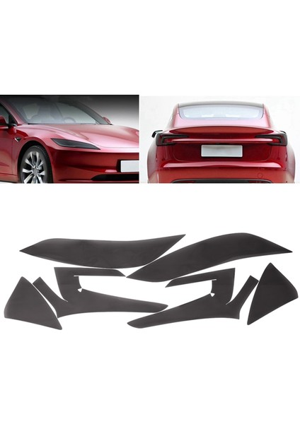 Tesla Model 3 Için Highland 2024 Far+Arka Kuyruk Işık Koruyucu Film Tpu Farlar Kuyruk Lambası Çıkartma Koruması (Yurt Dışından) modelleri