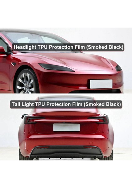 Tesla Model 3 Için Highland 2024 Far+Arka Kuyruk Işık Koruyucu Film Tpu Farlar Kuyruk Lambası Çıkartma Koruması (Yurt Dışından) fırsatları