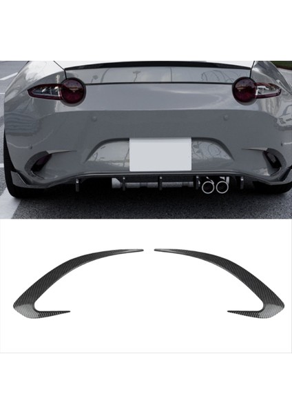 Araba Arka Tampon Ayırıcı Spoiler Arka Sis Lambası Spoiler Kapak Mazda Için Mazda Miata Mx-5 Nd 2016+ Karbon Fiber (Yurt Dışından) indirimleri