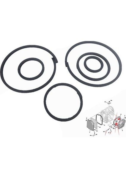 Peugeot 207CC 407 Citroen C4 Ds3 C4 Picasso Nesil Için Otomatik Şanzıman Piston Halkası 221515 (Yurt Dışından) indirimleri