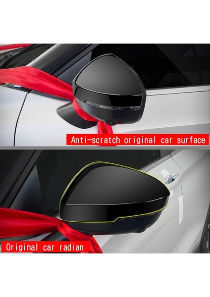 Kapı Ayna Kapatma Stil Dikizli Ayna Kapak Trim Araç Aksesuarları Mitsubishi Outlander 2022-2024 Parlak Siyah (Yurt Dışından) modelleri