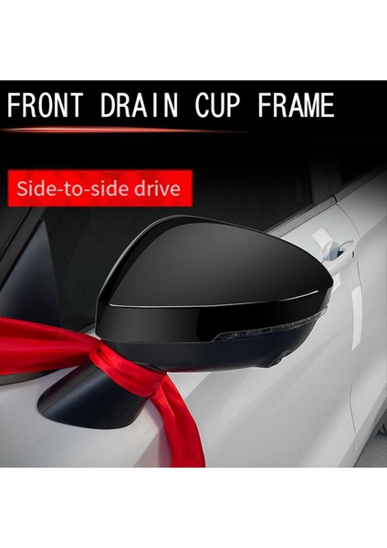 Kapı Ayna Kapatma Stil Dikizli Ayna Kapak Trim Araç Aksesuarları Mitsubishi Outlander 2022-2024 Parlak Siyah (Yurt Dışından) fırsatları